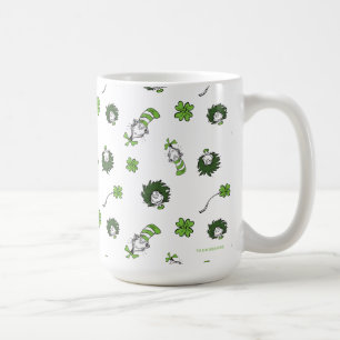 Dr. Seuss   Katten i hatten Klöver Mönster Kaffemugg
