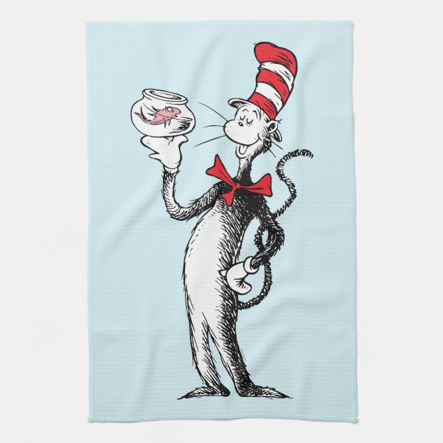 Dr. Seuss | Katten i hatten & Kringlebine Kökshandduk (Vertikal)