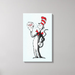 Dr. Seuss Katten i hatten & Krinklebine Canvastryck