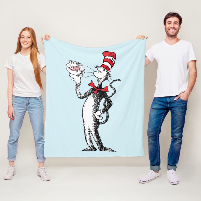 Dr. Seuss | Katten i hatten & Krinklebine Fleecefilt (På plats)