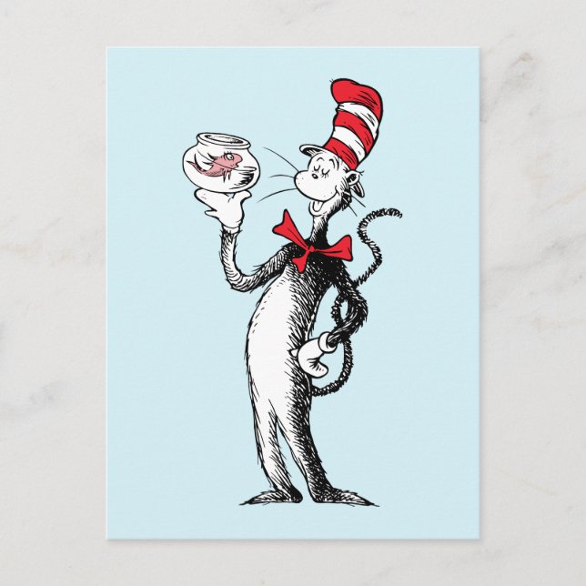 Dr. Seuss | Katten i hatten & Krinklebine Vykort (Framsida)