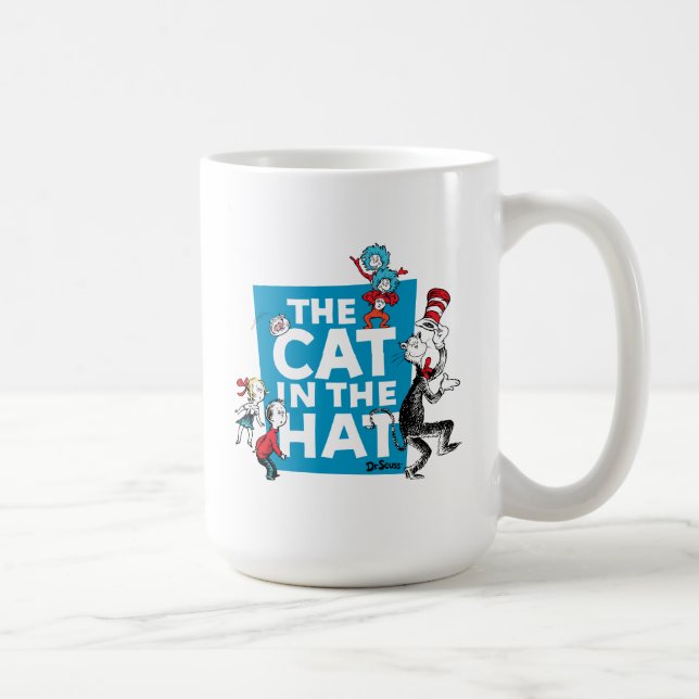Dr. Seuss | Katten i Hatten Logo - Karaktärer Kaffemugg (Höger)