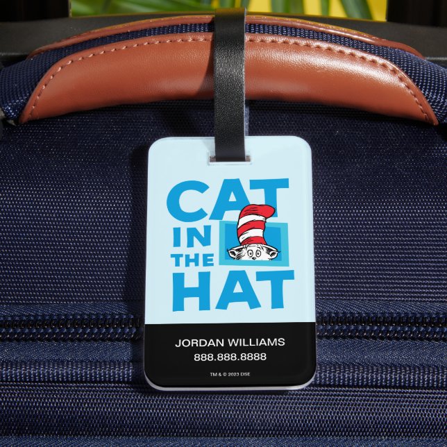 Dr. Seuss | Katten i hatten-logotyp Bagagebricka (Baksida Insitu 4)