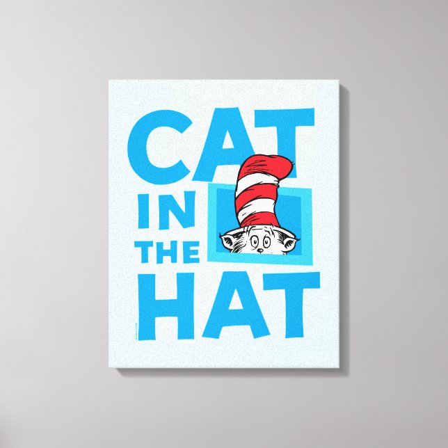 Dr. Seuss | Katten i hatten-logotyp Canvastryck (Framsida)