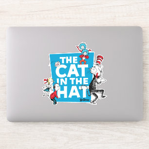 Dr. Seuss   Katten i hatten-logotyp - Karaktärer Klistermärken