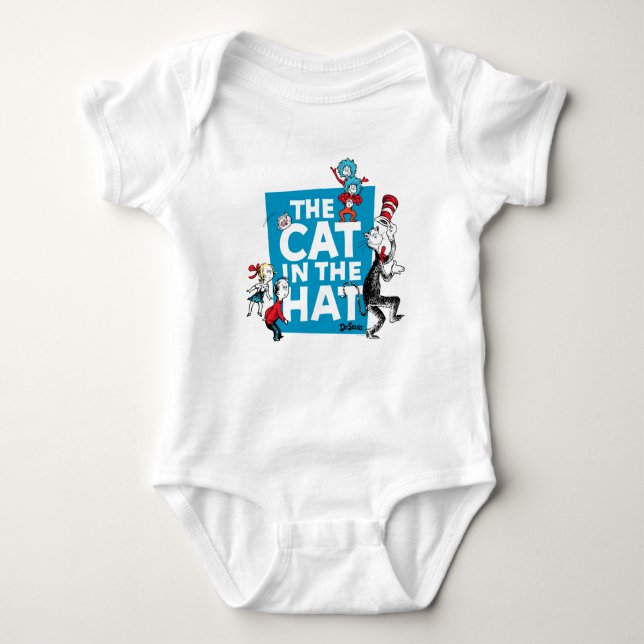 Dr. Seuss | Katten i hatten-logotyp - Karaktärer T Shirt (Framsida)