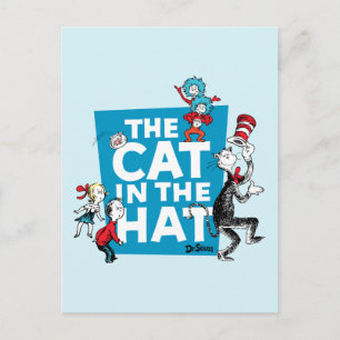 Dr. Seuss Katten i hatten-logotyp - Karaktärer Vykort