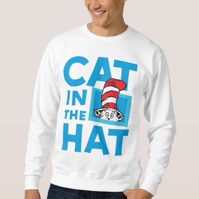 Dr. Seuss | Katten i hatten-logotyp Lång Ärmad Tröja (Framsida)