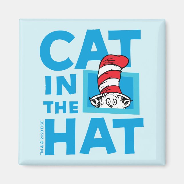 Dr. Seuss | Katten i hatten-logotyp Magnet (Framsidan)