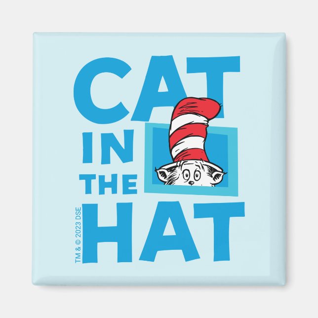 Dr. Seuss | Katten i hatten-logotyp Magnet (Framsidan)