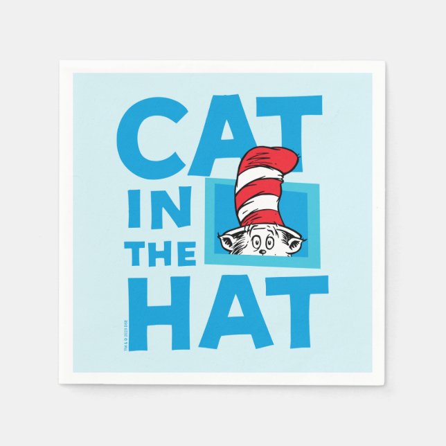 Dr. Seuss | Katten i hatten-logotyp Pappersservett (Framsidan)