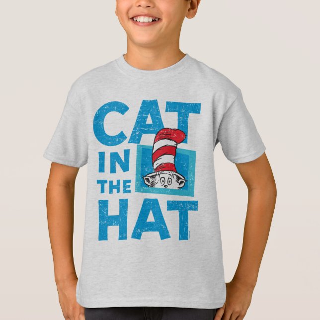 Dr. Seuss | Katten i hatten-logotyp T-shirt (Framsida)