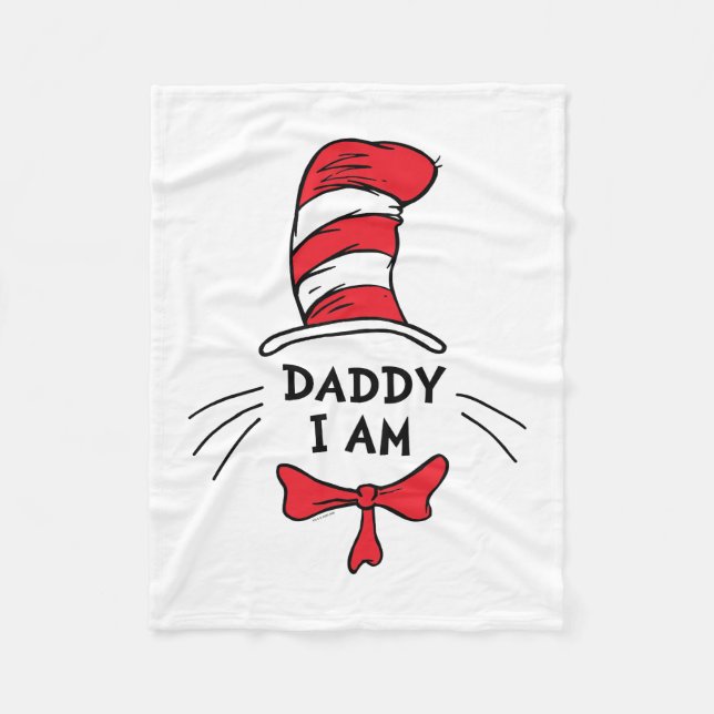 Dr. Seuss | Katten i hatten - Pappa jag är Fleecefilt (Framsidan)
