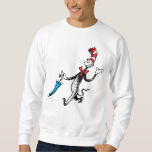 Dr. Seuss Katten i hatten Paraply Promenad Lång Ärmad Tröja