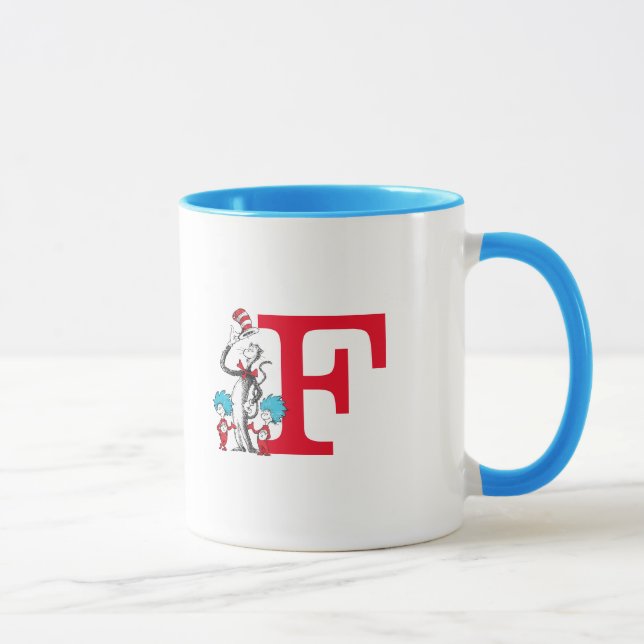 Dr. Seuss Katten i hatten, Sak Ett Monogram F Mugg (Höger)