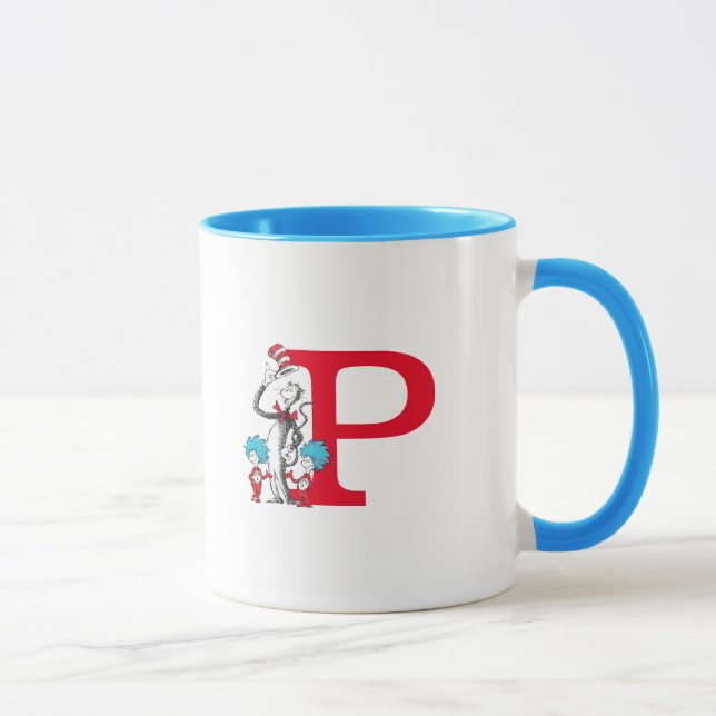 Dr. Seuss Katten i hatten, Sak Ett Monogram P Mugg (Höger)