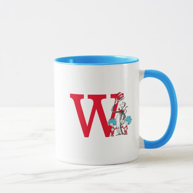Dr. Seuss Katten i hatten, Sak Ett Monogram W Mugg (Höger)