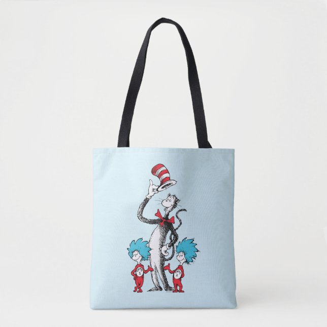 Dr. Seuss | Katten i hatten, Saker Ett & Saker Två Tygkasse (Framsida)