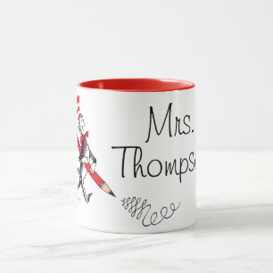 Dr. Seuss Katten i hatten Skrivet Namn Mugg