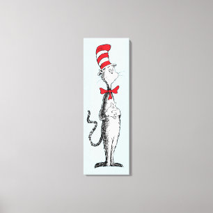 Dr. Seuss Katten i hatten står lång och stolt Canvastryck