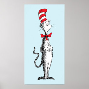 Dr. Seuss Katten i hatten står lång och stolt Poster