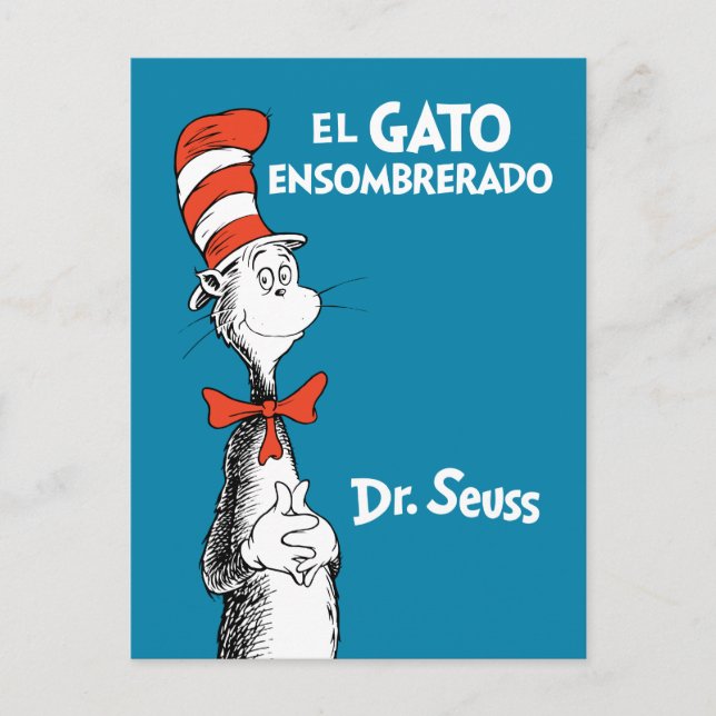 Dr. Seuss Katten i hatten Vykort (Framsida)