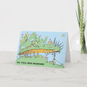 Dr. Seuss Kid, du kommer flytta berg! Kort