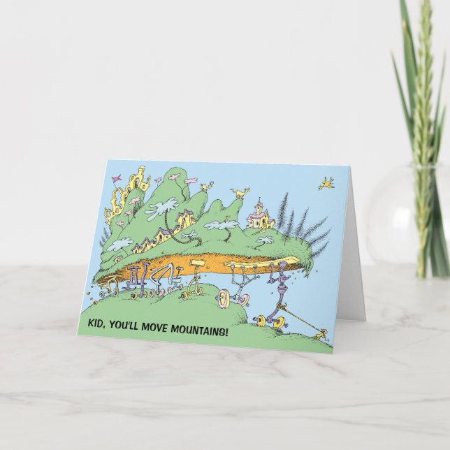 Dr. Seuss | Kid, du kommer flytta berg! Kort (Framsida)