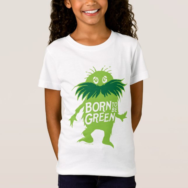 Dr Seuss | Lorax - född som Grönt T Shirt (Framsida)