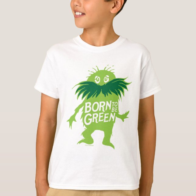 Dr Seuss | Lorax - född som Grönt T Shirt (Framsida)