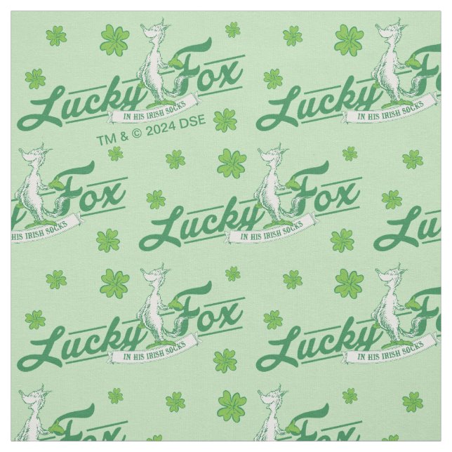 Dr. Seuss | Lucky Fox I Hans Irländska Sockor Tyg (Provkarta)