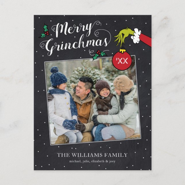 Dr. Seuss | Merry Grinchmas Helg Vykort (Framsida)