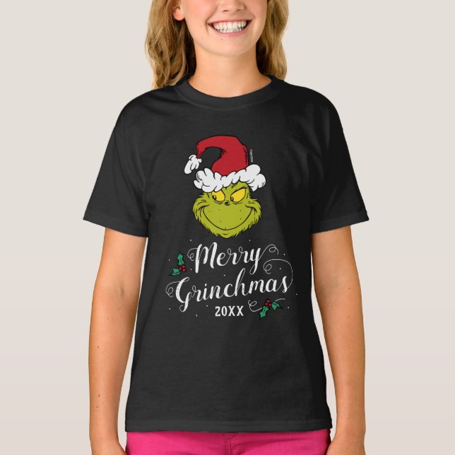 Dr Seuss | Merry Grinchmas T-Shirt (Framsida)
