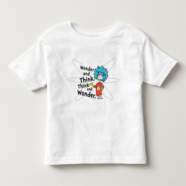 Dr Seuss |  och Tänka. Tänka och . T Shirt (Framsida)