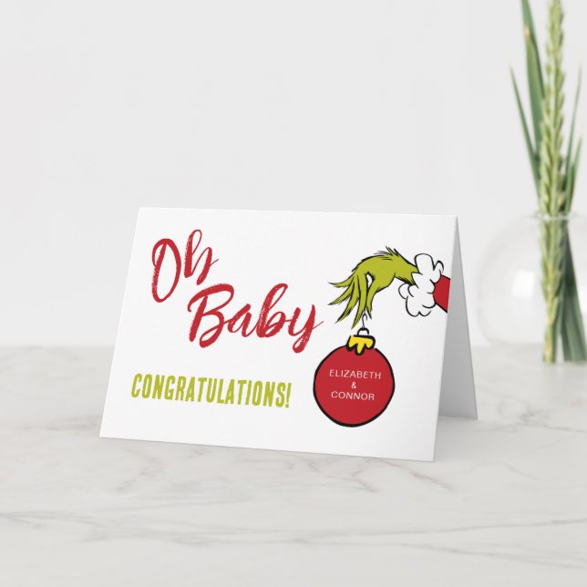 Dr. Seuss | Oh Baby Grinch Baby Grattis Kort (Framsida)
