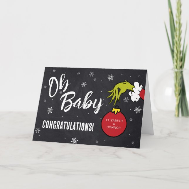 Dr. Seuss | Oh Baby Grinch Baby Grattis Kort (Framsida)