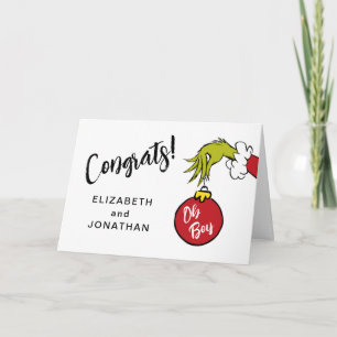 Dr Seuss   Oh Boy Grinch Baby Grattisar Kort