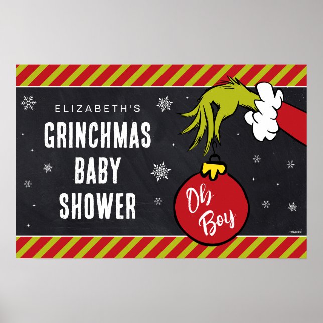 Dr. Seuss | Oh Boy Grinch Babyfirande Poster (Framsidan)