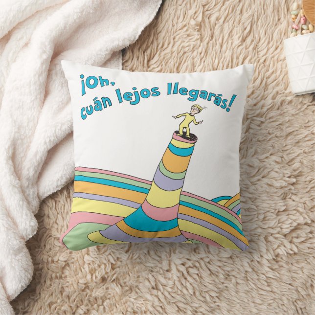 Dr. Seuss | Oh, hur långt du når! Kudde (Filt)