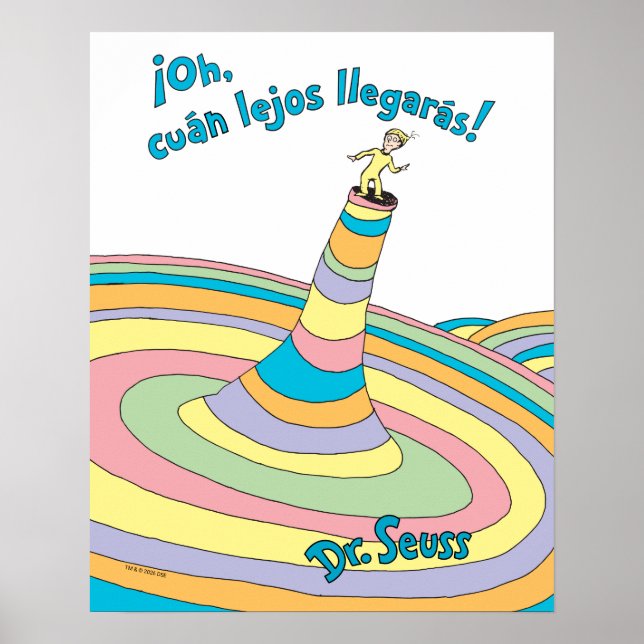 Dr. Seuss | Oh, hur långt du når! Poster (Framsidan)