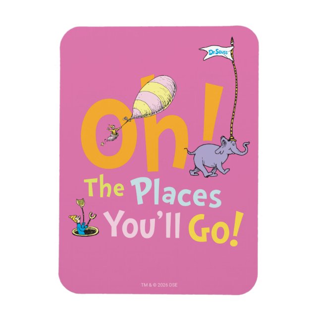 Dr. Seuss | Oh! Platsernas parad Magnet (Vertikal)