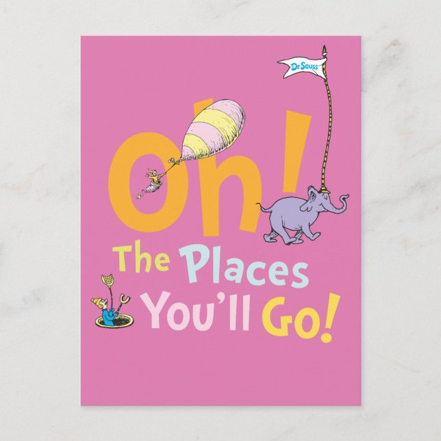 Dr. Seuss | Oh! Platsparaden Vykort (Framsida)