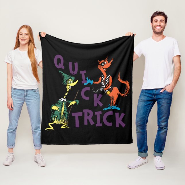 Dr Seuss | Quick Trick Halloween-grafik Fleecefilt (På plats)