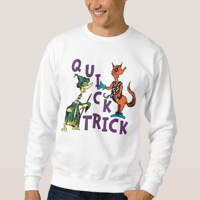 Dr Seuss | Quick Trick Halloween-grafik Lång Ärmad Tröja (Framsida)
