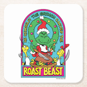 Dr. Seuss Roast Beast Grafik Underlägg Papper Kvadrat