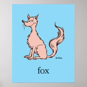 Dr. Seuss   Rosa Räv Poster