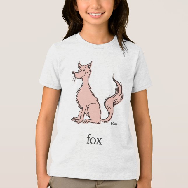 Dr. Seuss | Rosa Räv T Shirt (Framsida)
