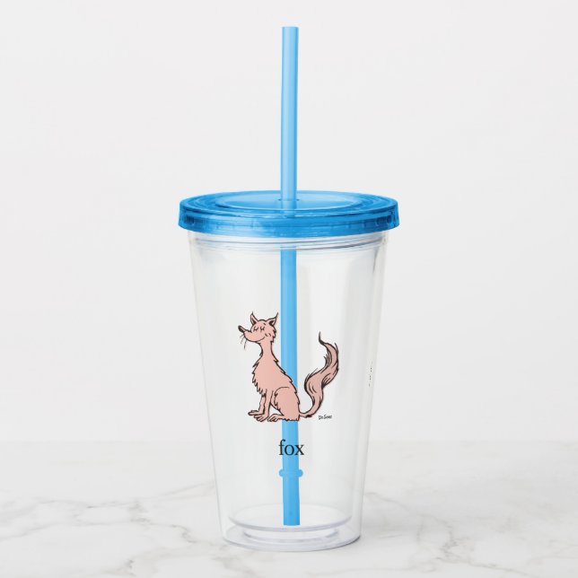 Dr. Seuss | Rosa Räv Take Away Mugg (Framsida)