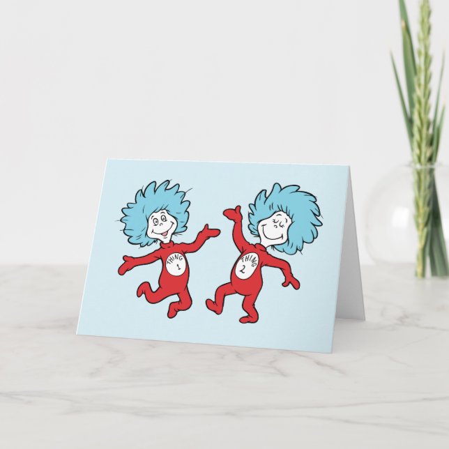Dr. Seuss Sak 1 och Sak 2 Karaktär Kort (Framsida)