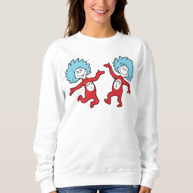 Dr. Seuss Sak 1 och Sak 2 Karaktär T Shirt (Framsida)